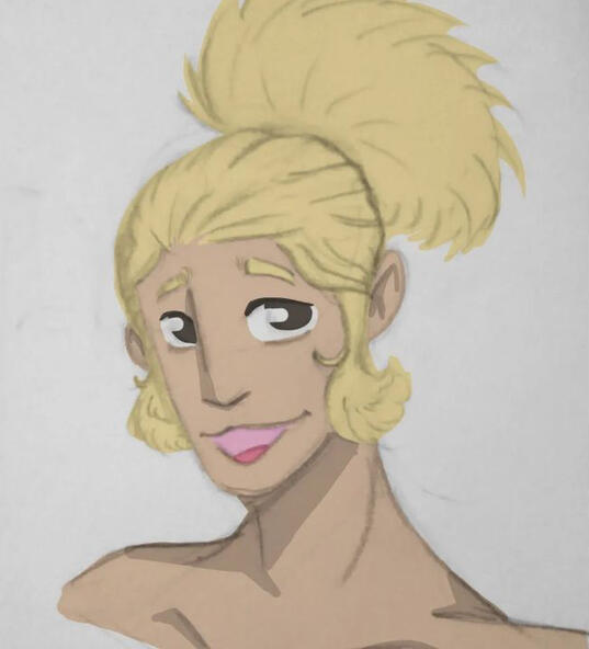 Digital halfbody + Base color + Shading